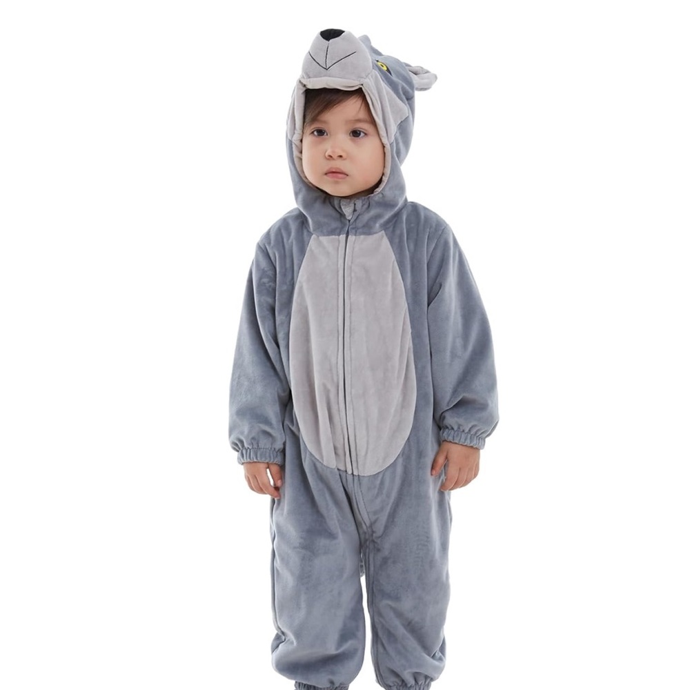 Gray Wolf Kids Costume